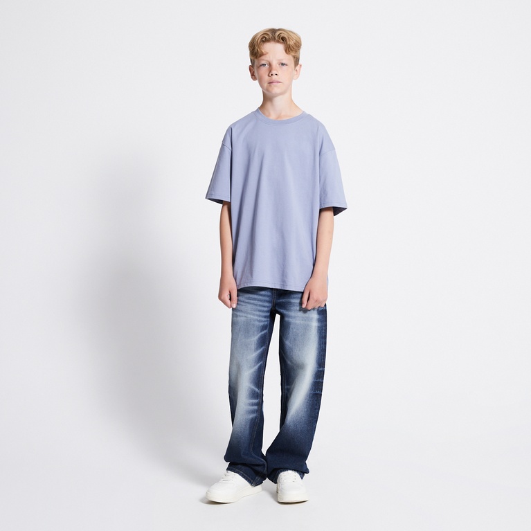 Heavy Tee "William star" Ocean Blue